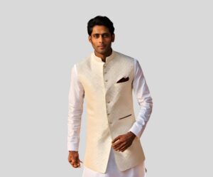 Light Brown Waistcoat, Nehru Jacket